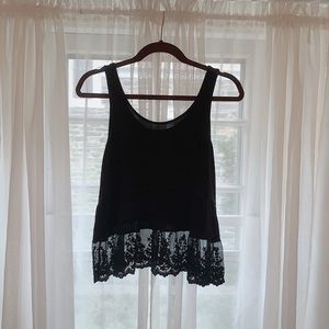 Black Tank w/ Lace